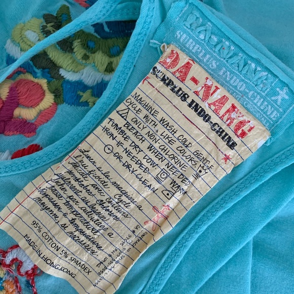 **SOLD**  DA-NANG Embroidered Tank - Picture 8 of 8